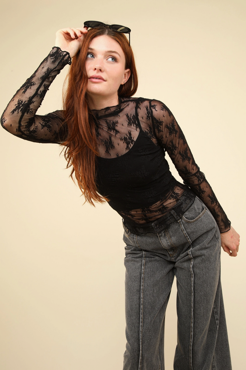 Lady Lace Layering Top