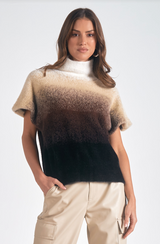 Coco Cap Sleeve Turtleneck Sweater