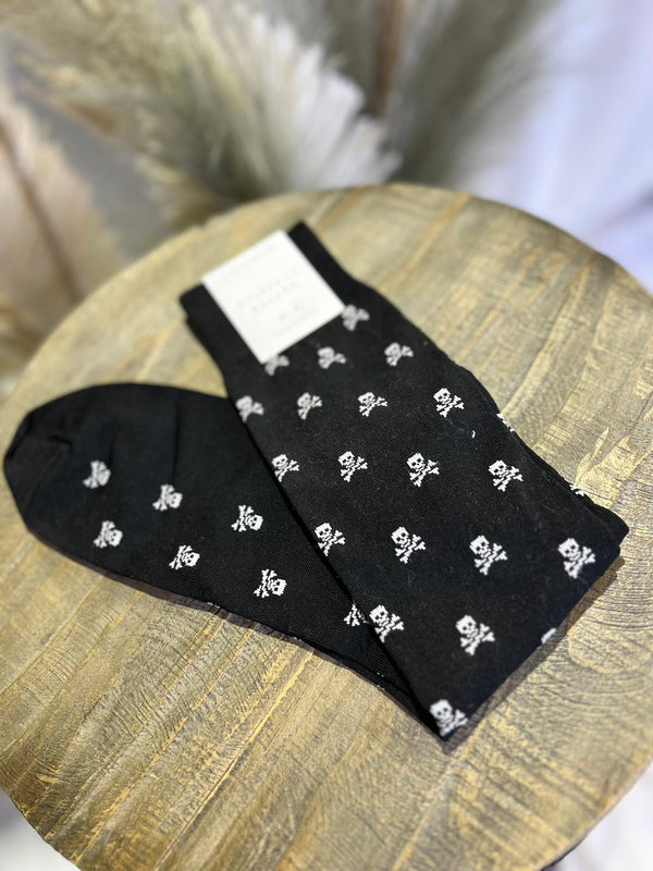 Dapper Classics Skull Socks