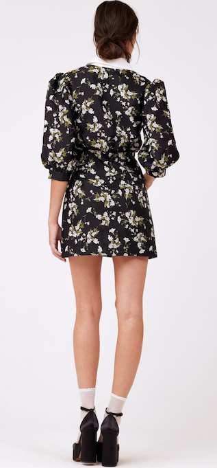 JACQUARD COLLAR DRESS