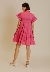 PLEATED FLUTTER DRESS